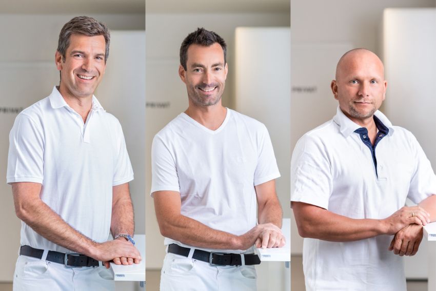 (von links) Dr. Stephan Papp, Dr. Martin Jungmann und Dr. Bernhard Heinzle setzen auf modernste Diagnosemethoden und individuelle Betreuung.